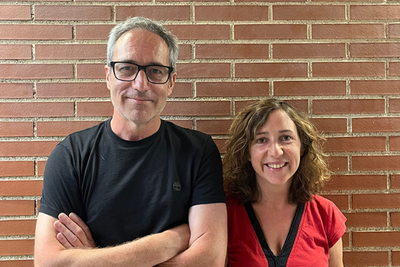 Els investigadors Bru Cormand i Noelia Fernàndez.
